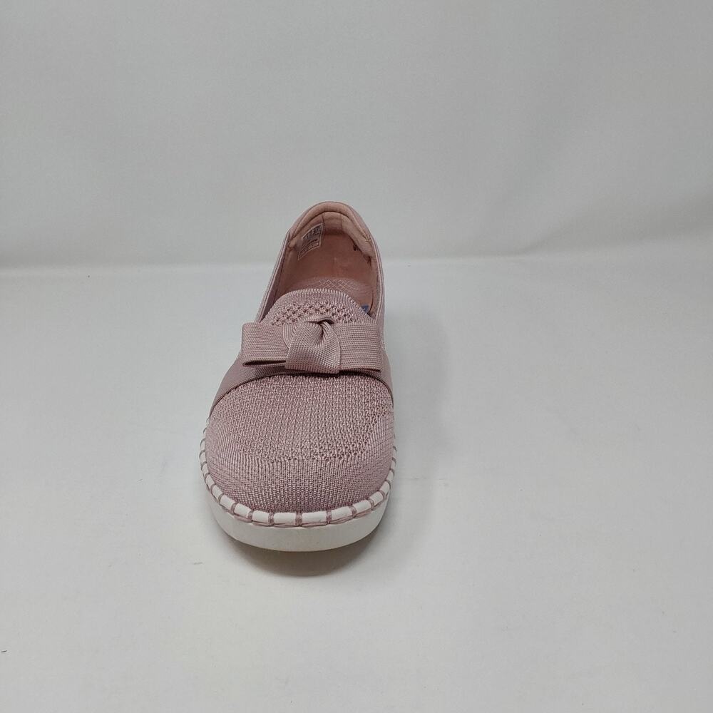 Skechers Sepulveda 2.0 Velvet Sky Blush Knit Loafers Womens 11 Vegan Bow - Picture 6 of 16
